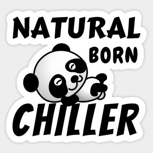 Natural born killer... With a kawaii panda twist Sticker